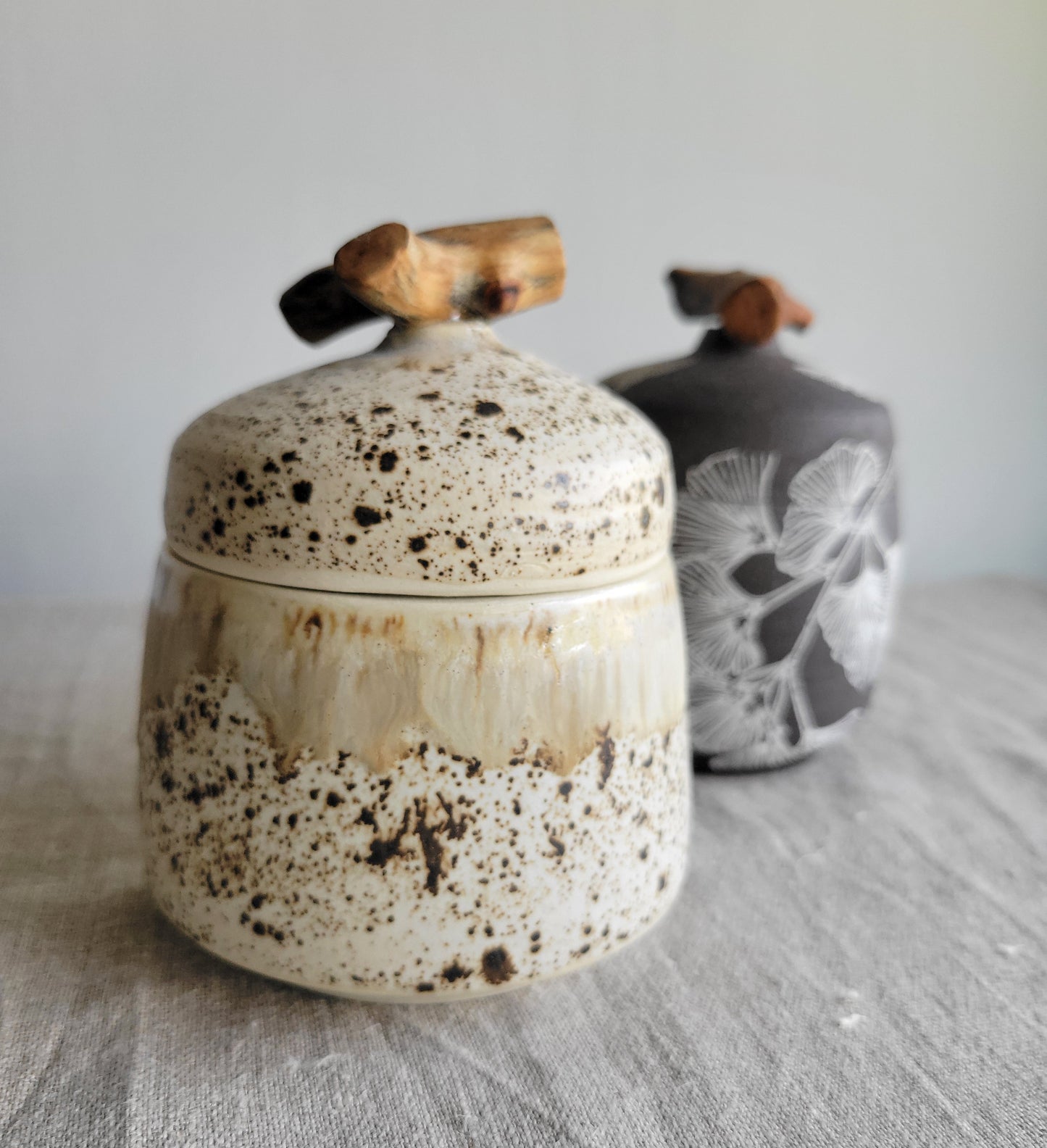 Speckled Treasure Box Winter Wood