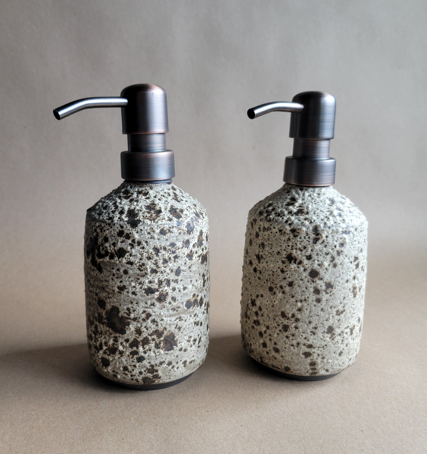 Black Clay Soap Dispenser Birch