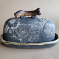 Black Clay Butter Dish with Manzanita Handle