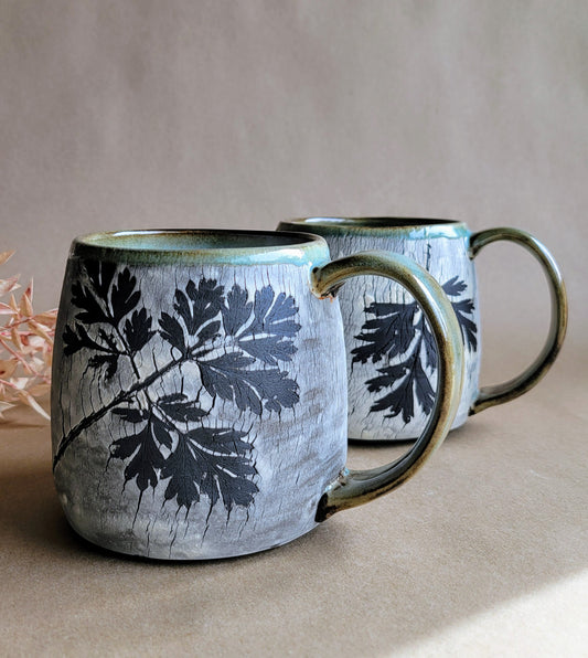 Cracked Earth Mug Bleeding Heart
