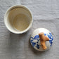 Speckled Treasure Box Blue Floral