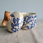 Speckled Treasure Box Blue Floral