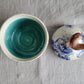 Speckled Treasure Box Blue Floral