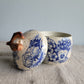 Speckled Treasure Box Blue Floral