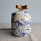 Speckled Treasure Box Blue Floral