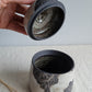 Black Clay Treasure Box Poppies