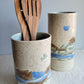 Speckled Vase or Utensil Holder