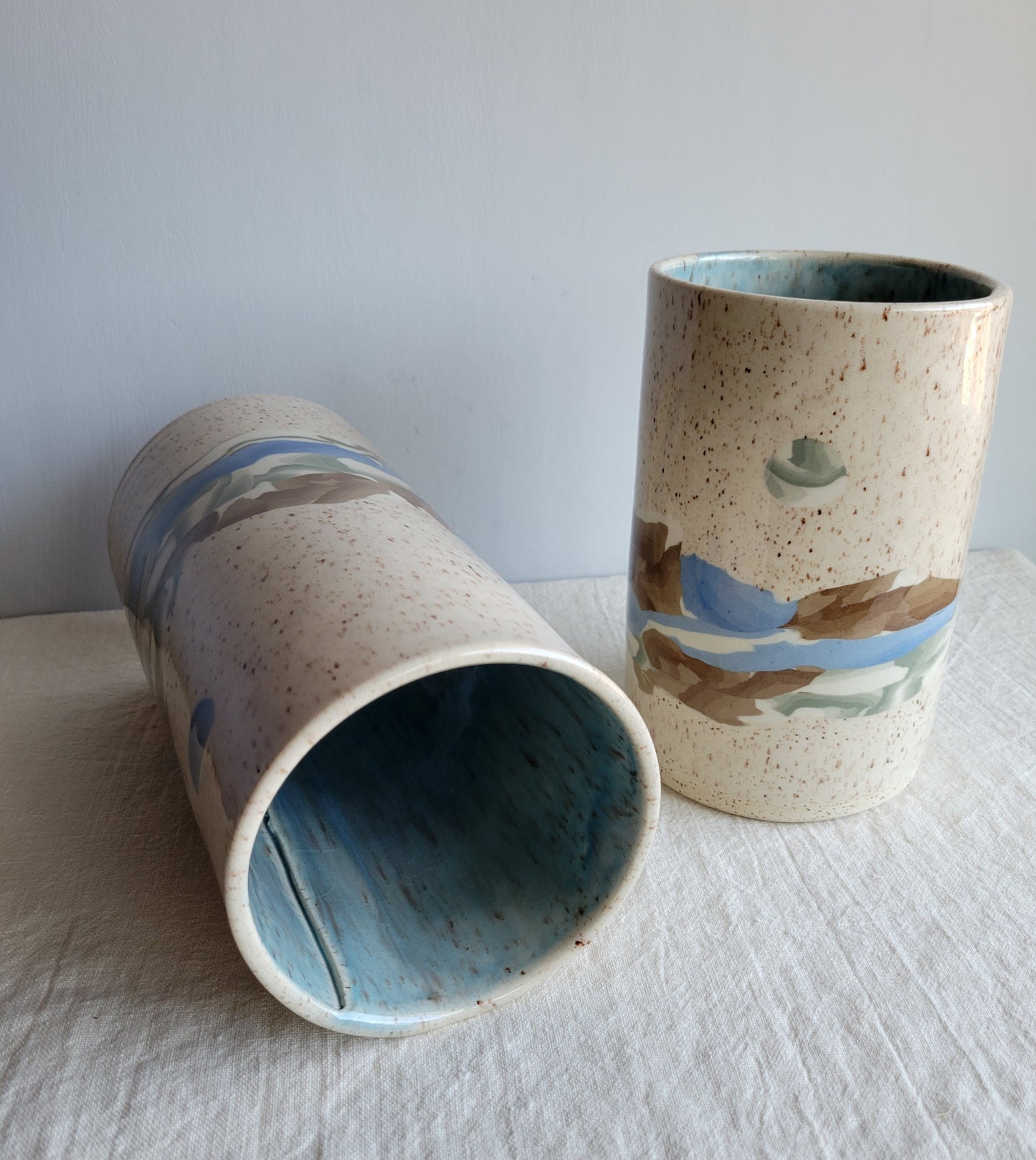 Speckled Vase or Utensil Holder