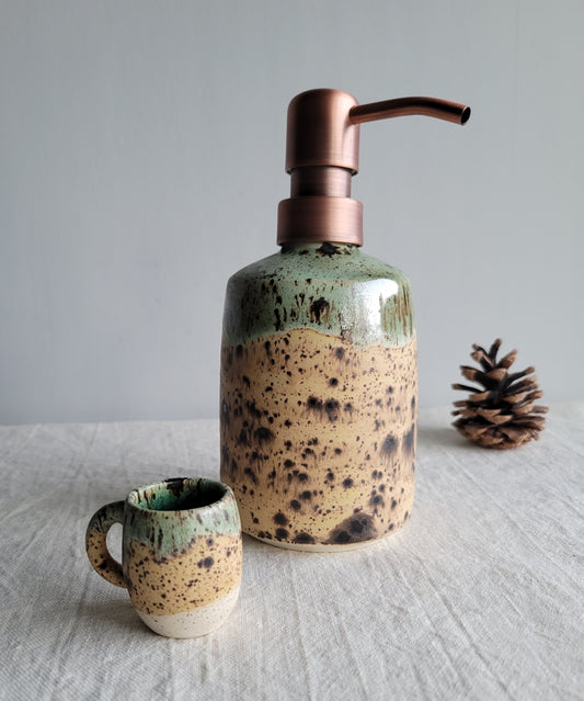 Speckled Soap Dispenser Sandstone