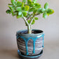 Marbled Planter Aqua