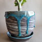Marbled Planter Aqua