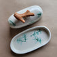 Tahoe Flora Butter Dish Jade Green