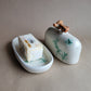 Tahoe Flora Butter Dish Jade Green