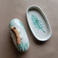 Tahoe Flora Butter Dish Jade Green