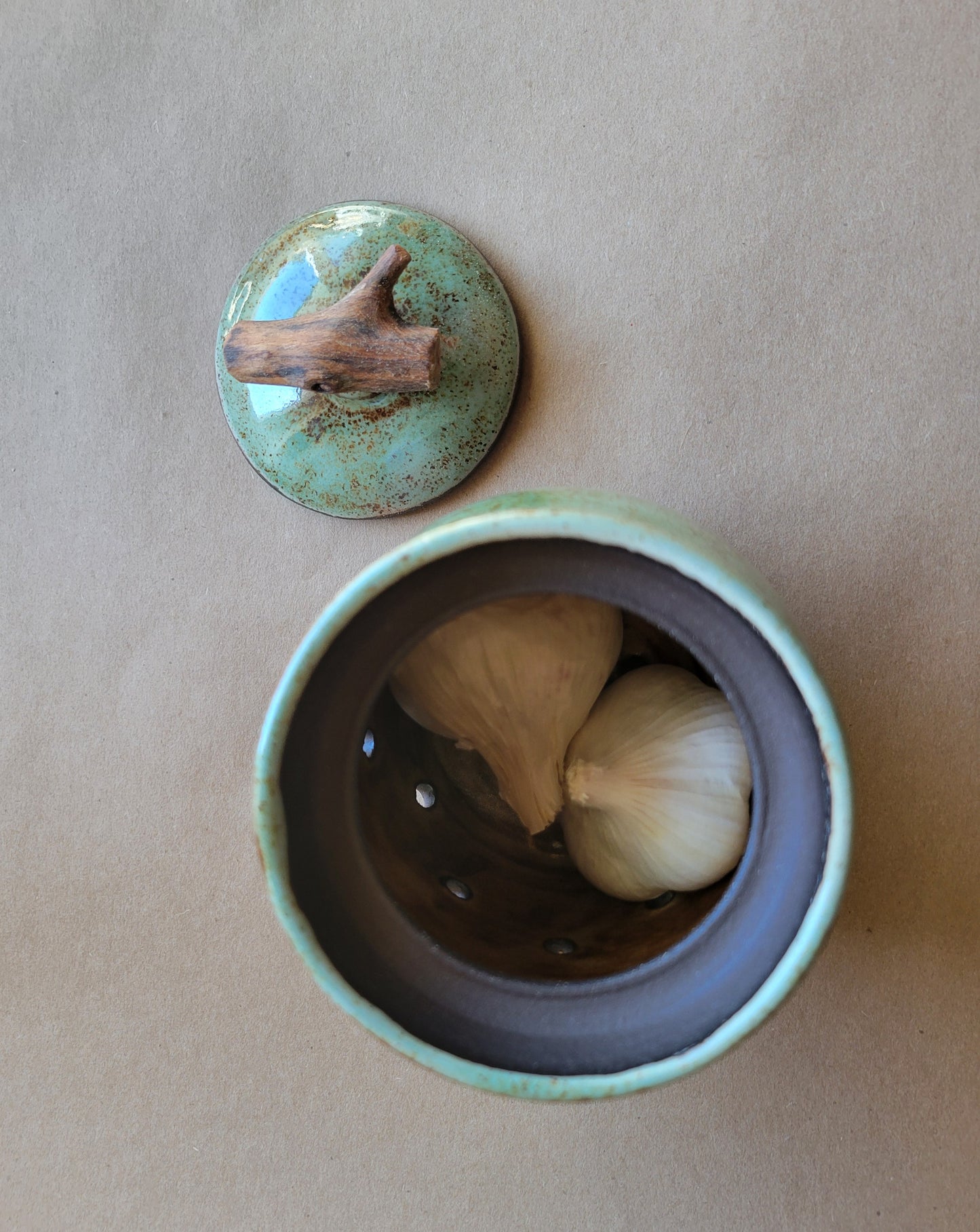 Garlic Keeper Speckled Green