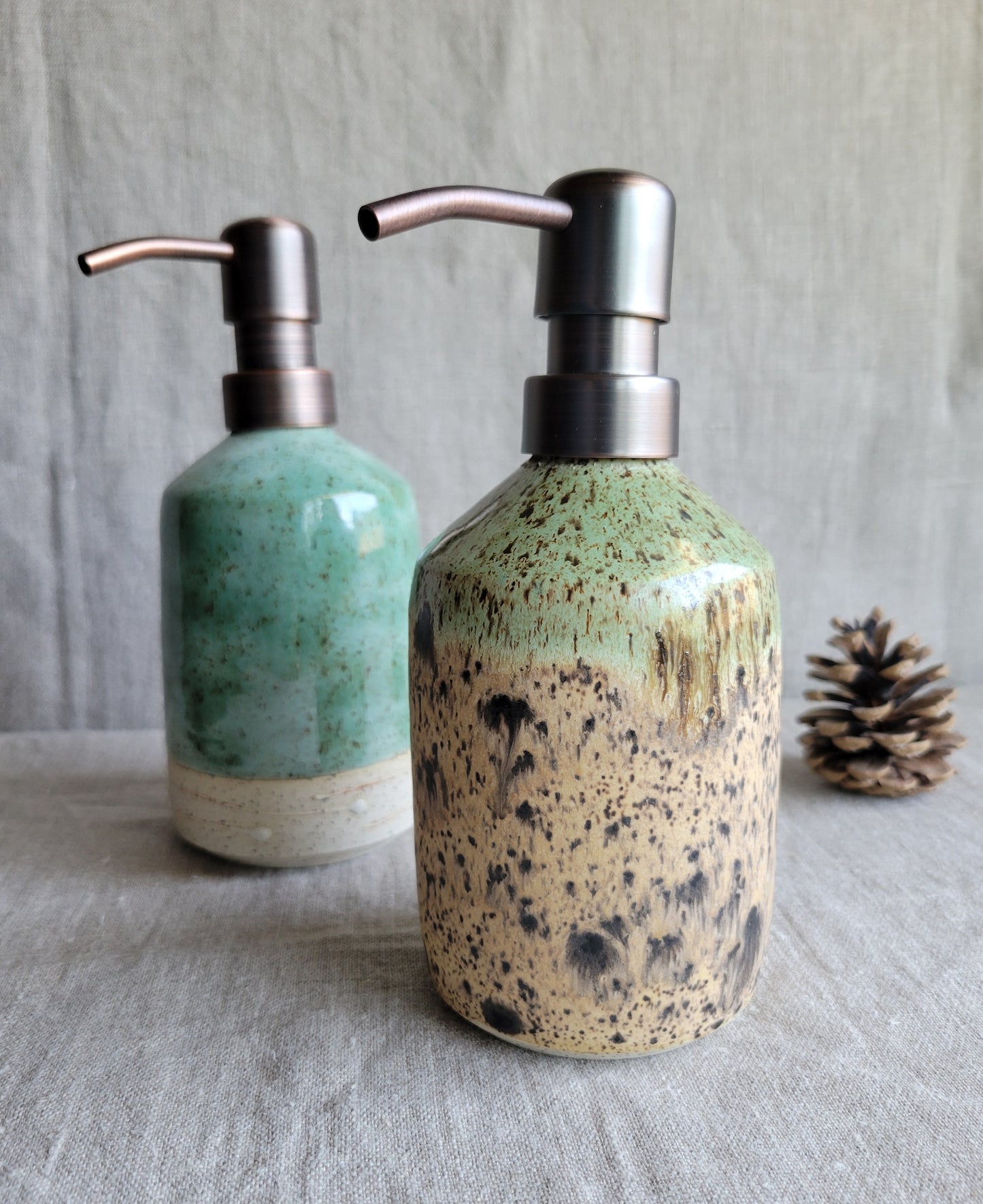 Speckled Soap Dispenser Sandstone