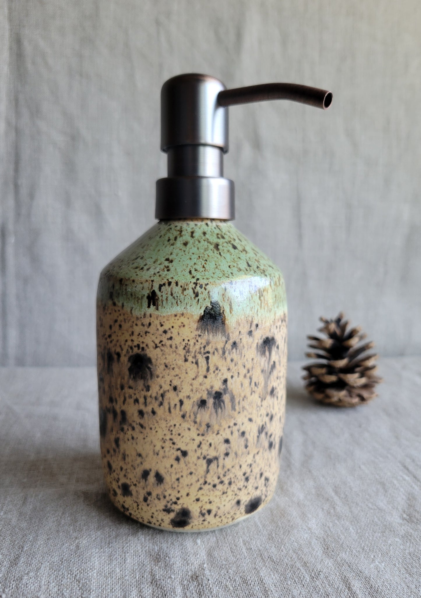 Speckled Soap Dispenser Sandstone