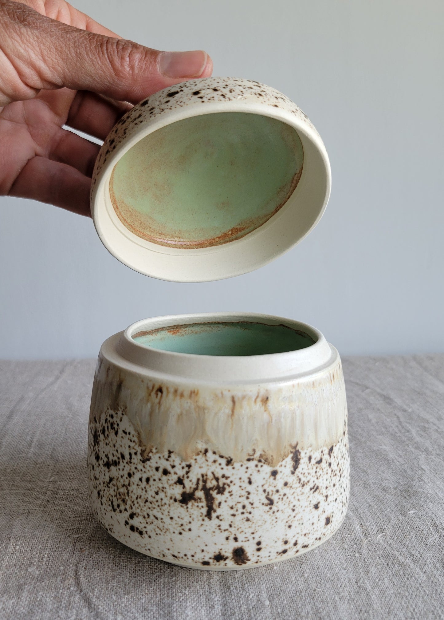 Speckled Treasure Box Winter Wood