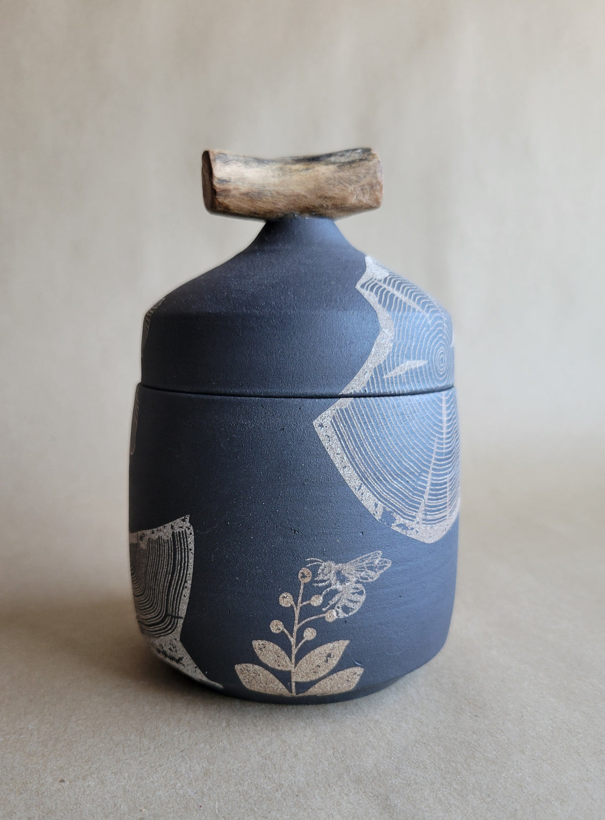 Black Clay Treasure Box Woodland Designs