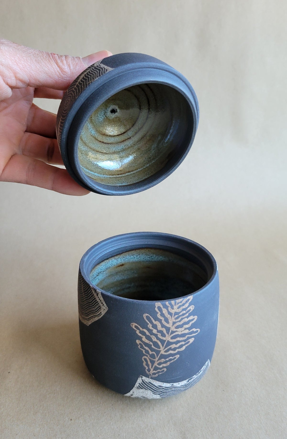 Black Clay Treasure Box Woodland Designs